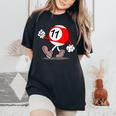 11歳の誕生日 男の子 女の子 赤 ビリヤードボール 11 レディースオーバーサイズコンフォートTシャツ Black