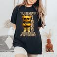 37歳 1989年6月 テディベア 37歳 誕生日 男性 女性 レディースオーバーサイズコンフォートTシャツ Black