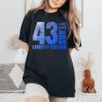 43歳 男性 ギフト 43歳 誕生日プレゼント 女性用 レディースオーバーサイズコンフォートTシャツ Black