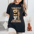 5月56日 誕生日 男性 女性 1970年 素晴らしいテディベア レディースオーバーサイズコンフォートTシャツ Black