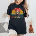 Best Cat Mom Ever Best Cat Mom Ever レディースオーバーサイズコンフォートTシャツ Black