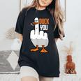Duck You Duck レディースオーバーサイズコンフォートTシャツ Black