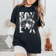 Fox グラフィックアート 動物愛好家 野生動物 森 男性 女性 レディースオーバーサイズコンフォートTシャツ Black