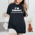 Bowling Perfect 300 ゲームボウリング 10 パーフェクト ストライク レディースオーバーサイズコンフォートTシャツ Black