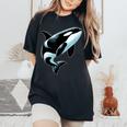 Orca シャツ オーシャン シャチ 恋人 男性 男の子 女の子 キッズ シャチ レディースオーバーサイズコンフォートTシャツ Black