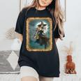 Pinup Girl 男性用 セクシーなハロウィーンの魔女 レディースオーバーサイズコンフォートTシャツ Black