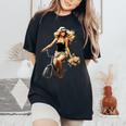 Pinup Girl 自転車 乗馬 サイクリスト ヴィンテージ レディースオーバーサイズコンフォートTシャツ Black