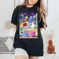 【映画】クレヨンしんちゃん 超時空嵐を呼ぶオラの花嫁 レディースオーバーサイズコンフォートTシャツ Black