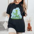 カマキリ 子供 男の子 幼児 男性 女性 虫 昆虫 レディースオーバーサイズコンフォートTシャツ Black