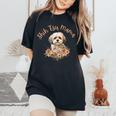 シーズーママ、シーズーママ、犬のお母さん、母の日、シーズー。 レディースオーバーサイズコンフォートTシャツ Black