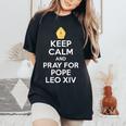 ローマ教皇レオ14世 ハベムス・パパム 2025 カトリック 男性 女性 キッズ レディースオーバーサイズコンフォートTシャツ Black
