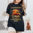 伝説の1966年 火の馬の年 60歳の誕生日 男性 女性 レディースオーバーサイズコンフォートTシャツ Black