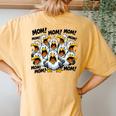 Seagull Mom Mother's Day Bird Animal Mother Bird Women's Oversized Comfort T-Shirt Back Print Mustard