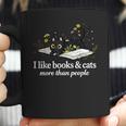 I Like Books & Cats More Than People Cat Book Lover Reading Coffee Mug I Like Books & Cats More Than People Cat Book Lover Reading Coffee Mug