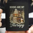 Books Are My Therapy Coffee Bookworm Retro Reading Coffee Mug