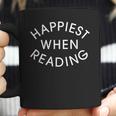 Happiest When Reading Coffee Mug