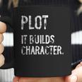 Plot It Builds Character Book English Teacher Reading Coffee Mug