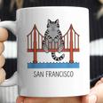 San Francisco Cat Golden Gate Bridge Book Lover Coffee Mug San Francisco Cat Golden Gate Bridge Book Lover Coffee Mug