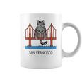 San Francisco Cat Golden Gate Bridge Book Lover Coffee Mug San Francisco Cat Golden Gate Bridge Book Lover Coffee Mug