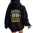 56歳 誕生日 男性女性intage 1970年1970年生まれ レトロデザインブランド レディース オーバーサイズ パーカー バックプリント Black