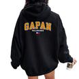 ガパンシティ フィリピン フィリピン Ph ピノイ 男性 女性 長袖tシャツ レディース オーバーサイズ パーカー バックプリント Black