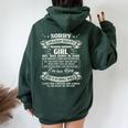 I Am Already Taken By Freaking Awesome Girl Born In June Women Oversized Hoodie Back Print Forest