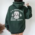 Its Beer Can Not Cant Saying Sarcastic Dad Women Women Oversized Hoodie Back Print Forest
