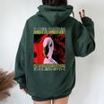 Damned If I Do Damned If I Don't I Don't Flamingo Japanese レディース オーバーサイズ パーカー バックプリント Navy Blue