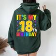 It's My 18歳の誕生日プレゼント。18歳のティーンの男の子と女の子に。 レディース オーバーサイズ パーカー バックプリント Navy Blue