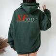 Sf Moma 現代美術館 レディース オーバーサイズ パーカー バックプリント Navy Blue