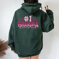 おばあちゃん、おばあちゃん レディース オーバーサイズ パーカー バックプリント Navy Blue