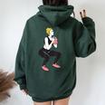 ボディービルダー 脚の日 女の子 ケトルベル フィットネス ボディービル レディース オーバーサイズ パーカー バックプリント Navy Blue