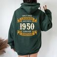 ヴィンテージ 1950 ギフト 男性 女性 長寿祝い 1950年生まれ ユニークな誕生日プレゼント レディース オーバーサイズ パーカー バックプリント Navy Blue