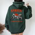 還暦祝い バイク好き 車好き 父 男性 女性 クラシック 60歳 The Road Never Ends At 60 レディース オーバーサイズ パーカー バックプリント Navy Blue