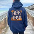 Dabbing Dancing Mummy ハロウィン ダブ ダンス ポーズ ミイラ 長袖tシャツ レディース オーバーサイズ パーカー バックプリント Forest