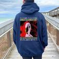 Damned If I Do Damned If I Don't I Don't Flamingo Japanese レディース オーバーサイズ パーカー バックプリント Forest
