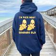I'm This Many Bananas Old バナナ 2歳の誕生日 2歳 レディース オーバーサイズ パーカー バックプリント Forest