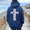 Jesus Is The Way The Truth And The Life アパレル Christian Cr レディース オーバーサイズ パーカー バックプリント Forest