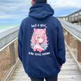 Just A Girl Who Loves アニメ カワイイ漫画 日本語 長袖tシャツ レディース オーバーサイズ パーカー バックプリント Forest