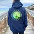 Mandala Namaste スピリチュアルブッダ ファッション服セット グリーン レディース オーバーサイズ パーカー バックプリント Forest
