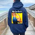 「We Can Do It」ポスター ロージー The Riveter Girl Power」 レディース オーバーサイズ パーカー バックプリント Forest