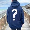 クエスチョンマーク シャツ カップル 男性 女性 キッズ Guess Who コスチューム レディース オーバーサイズ パーカー バックプリント Forest