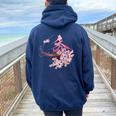 マダム秀 花tシャツ（2） さくら レディース オーバーサイズ パーカー バックプリント Forest