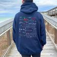 数学tシャツ Teacher Formulas Cheatheet Cool Geek Nerd レディース オーバーサイズ パーカー バックプリント Forest