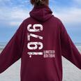 50 歳の誕生日 50 歳の男性女性ヴィンテージ 1976 レディース オーバーサイズ パーカー バックプリント Maroon