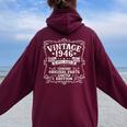 80歳 誕生日 男性女性intage 1946年1946年生まれ レトロデザインブランド レディース オーバーサイズ パーカー バックプリント Maroon