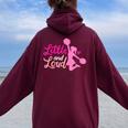 Little And Loud チアリーダー コスチューム チアリーディング 女の子 レディース オーバーサイズ パーカー バックプリント Maroon