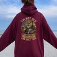 Owl I'm Not Old I Just Needome Wd40 & A Little ダクトテープ 長袖tシャツ レディース オーバーサイズ パーカー バックプリント Maroon