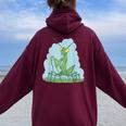 カマキリ 子供 男の子 幼児 男性 女性 虫 昆虫 レディース オーバーサイズ パーカー バックプリント Maroon
