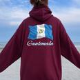 グアテマラ国旗 愛国心 男性 女性 キッズ グアテマラ レディース オーバーサイズ パーカー バックプリント Maroon